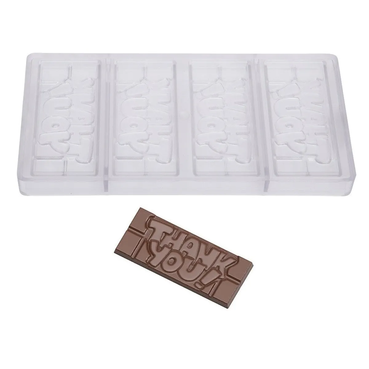 New Chocolate World Chocolademal Tablet Thank You (4x) 118x50mm