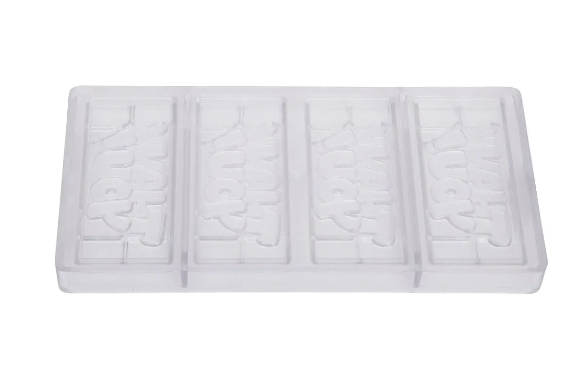 New Chocolate World Chocolademal Tablet Thank You (4x) 118x50mm