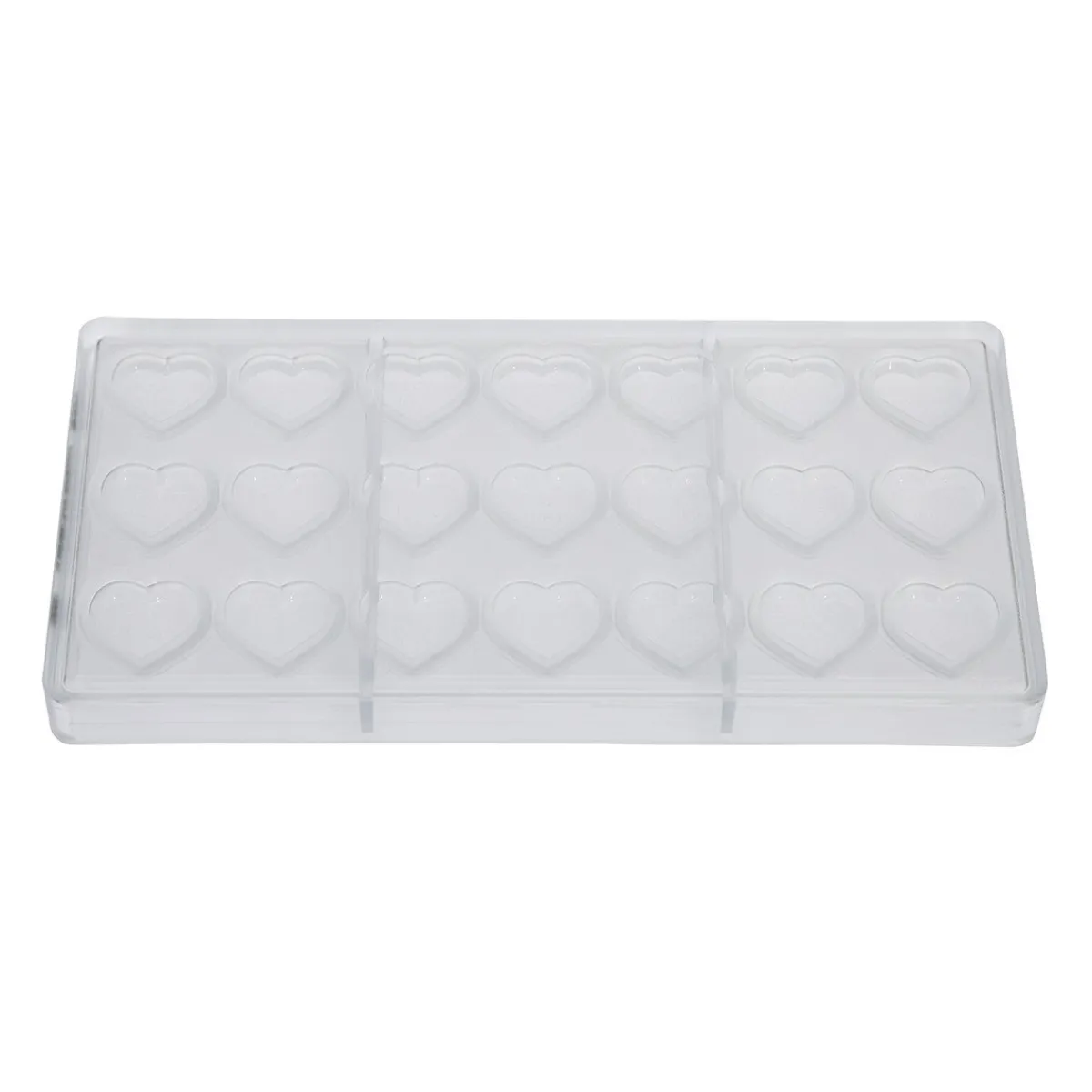 Outlet Chocolate World Chocolademal Hartjes Figuren (21x) 30x26x7mm