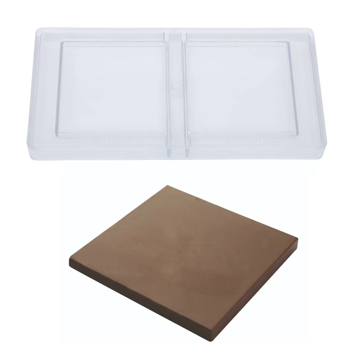 Hot Chocolate World Chocolademal Tablet Vierkant (2x) 100x8,5mm