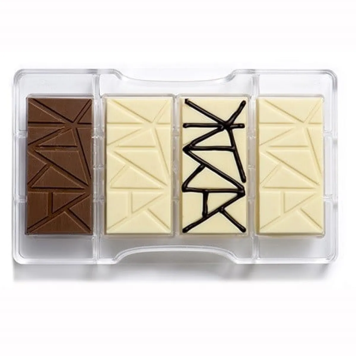 Discount Decora Chocolademal Strepen Tablet (4x) 8,5x4,2 cm
