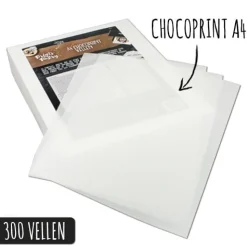 Hot Prints on Pastry Chocoprint sheets A4-formaat (300 vellen)