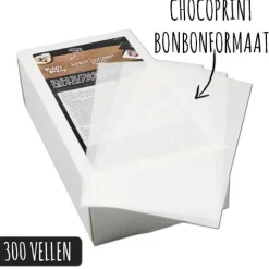 Online Prints on Pastry Chocoprint sheets Bonbon-formaat (300 vellen)
