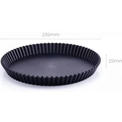 Best Clean Baking Products CleanBaking Kunststof Vlaaipan Gekarteld Ø20,5cm