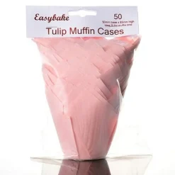 Outlet Culpitt baking cups tulp roze 85 mm (50 stuks)