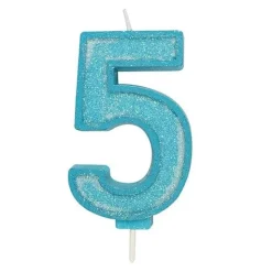 Best Culpitt Cijferkaars #5 Blauw met Glitter