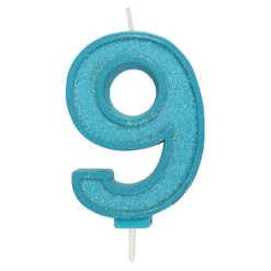 Best Culpitt Cijferkaars #9 Blauw met Glitter