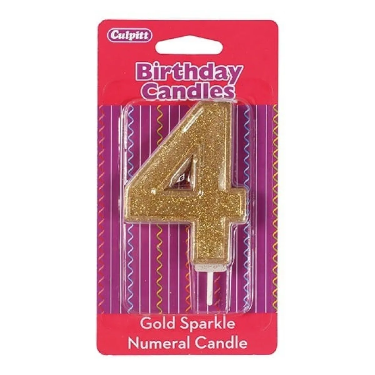 New Culpitt Cijferkaars #4 Goud met Glitter