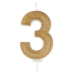 Best Culpitt Cijferkaars #3 Goud met Glitter