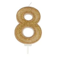 Discount Culpitt Cijferkaars #8 Goud met Glitter