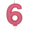 Discount Culpitt Cijferkaars #6 Roze met Glitter
