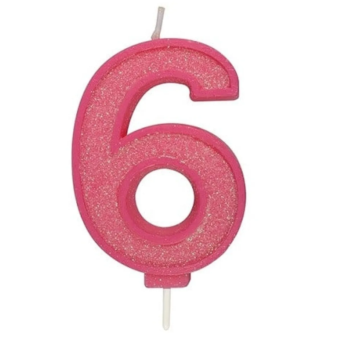 Discount Culpitt Cijferkaars #6 Roze met Glitter