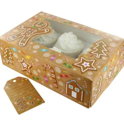 Online Culpitt Cupcake Doosje 6/12 Gingerbread(tray-venster) 20st.