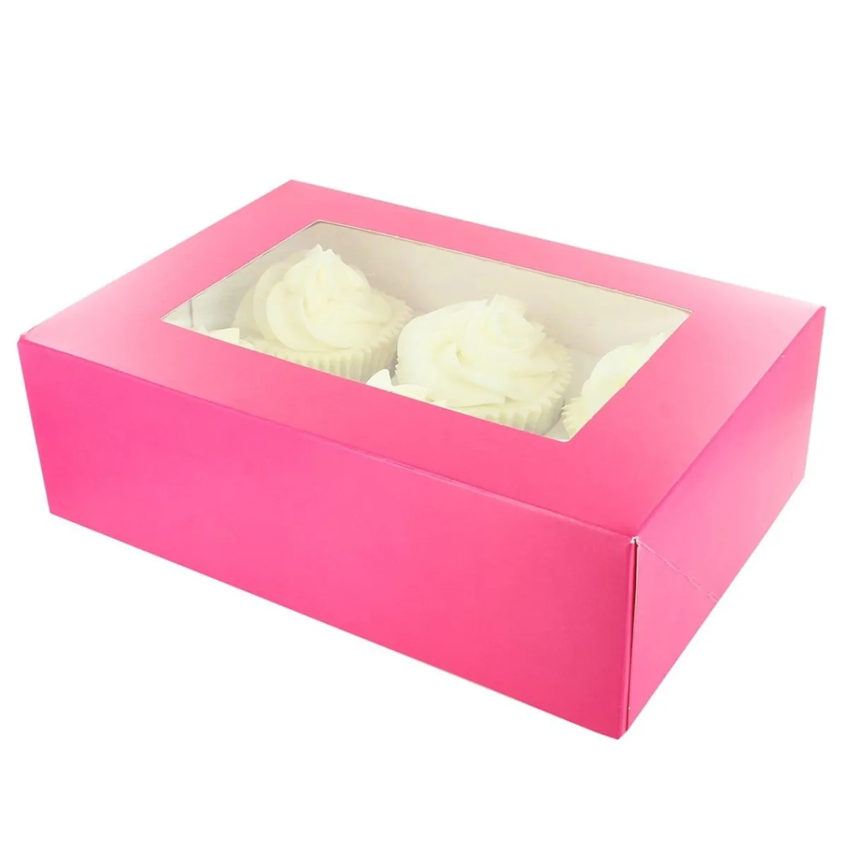 Discount Culpitt Cupcake Doosje 6/12 Roze (tray-venster) 20st.