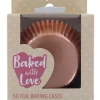Outlet Culpitt Cupcake Vormpjes Folie Rosé Goud 50mm 50st.