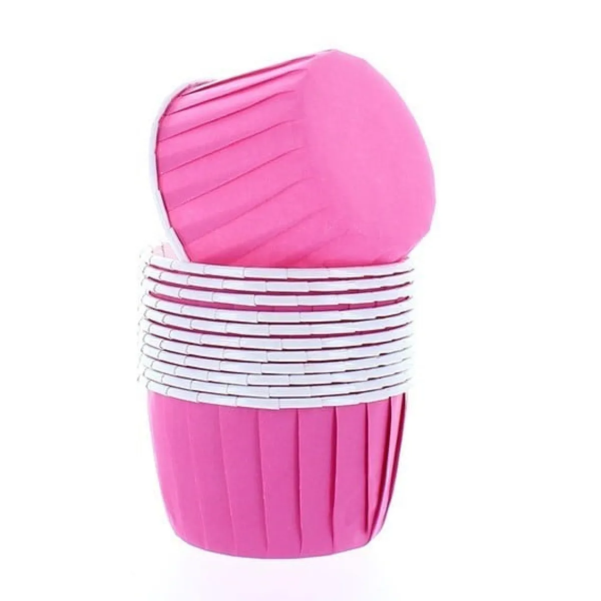 Clearance Culpitt Cupcake Vormpjes Donker Roze 50mm 12st.