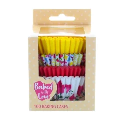 Sale Culpitt Cupcake Vormpjes Bloemen 50mm 100st.