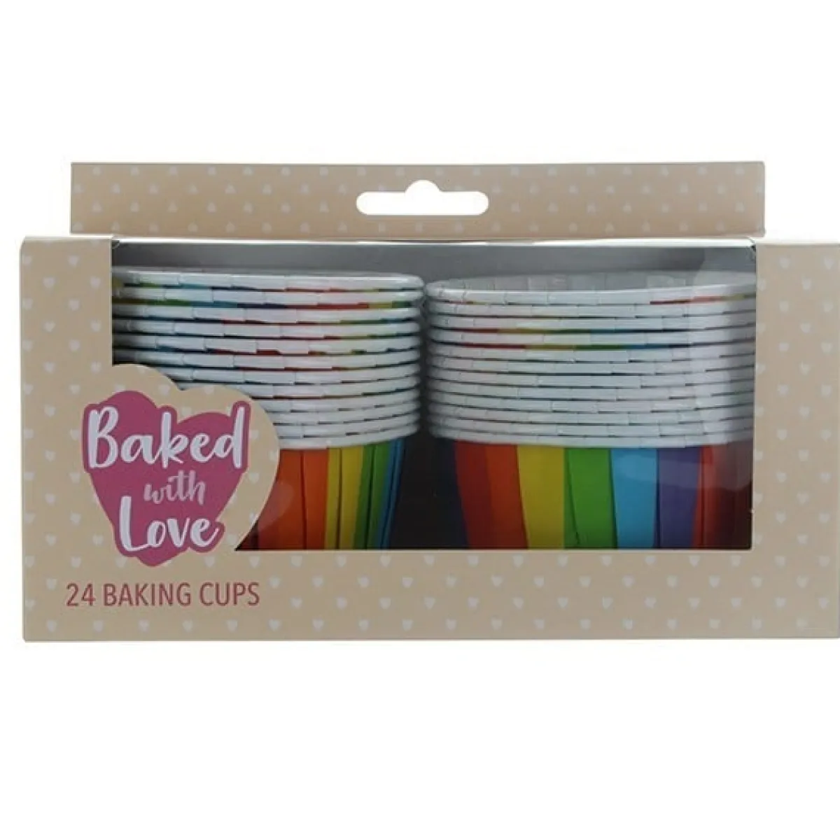 Hot Culpitt Cupcake Vormpjes Regenboog 60mm 24st.