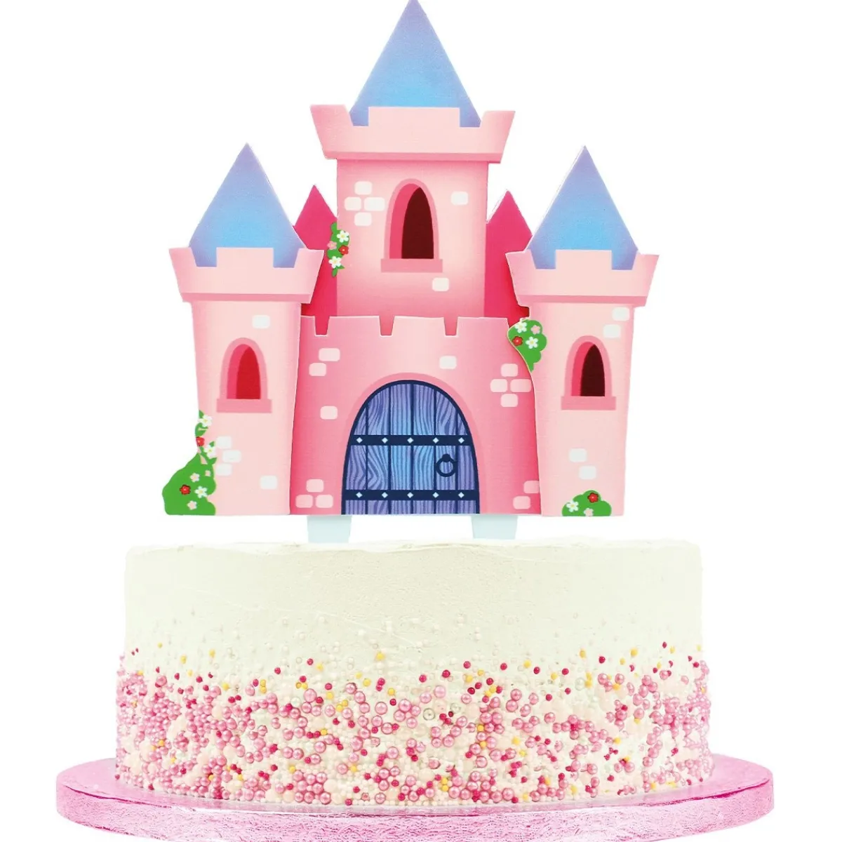 New Culpitt Gumpaste Taarttopper Prinsessenkasteel 16,5x23cm