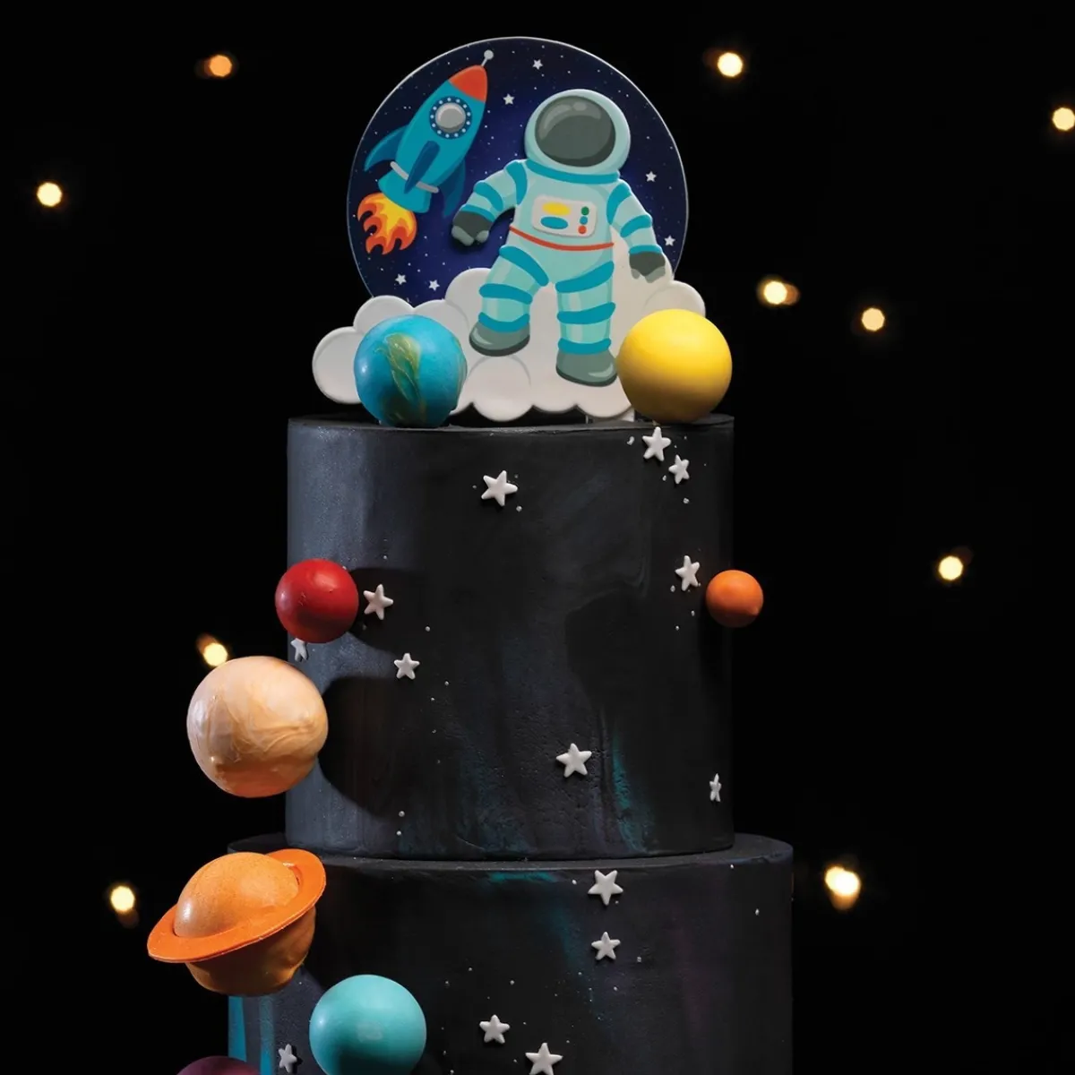 Hot Culpitt Gumpaste Taarttopper Ruimtevaarder 15x20cm