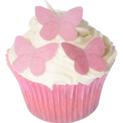 Outlet Culpitt Ouwel Vlinders Roze 23x30mm 42st.