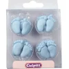 Best Culpitt Suikerdecoratie Baby Voetjes Blauw 12 paar