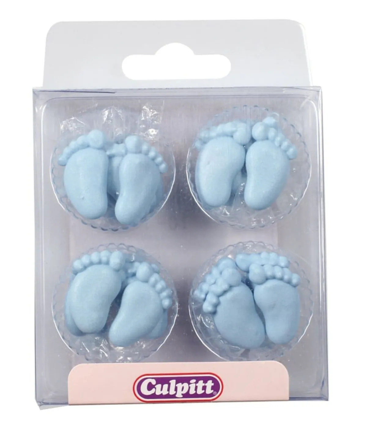 Best Culpitt Suikerdecoratie Baby Voetjes Blauw 12 paar
