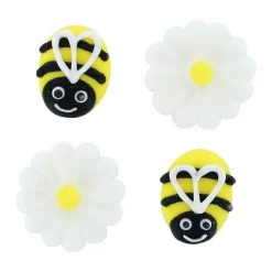Online Culpitt Suikerdecoratie Bijen & Madeliefjes 25mm 12st.