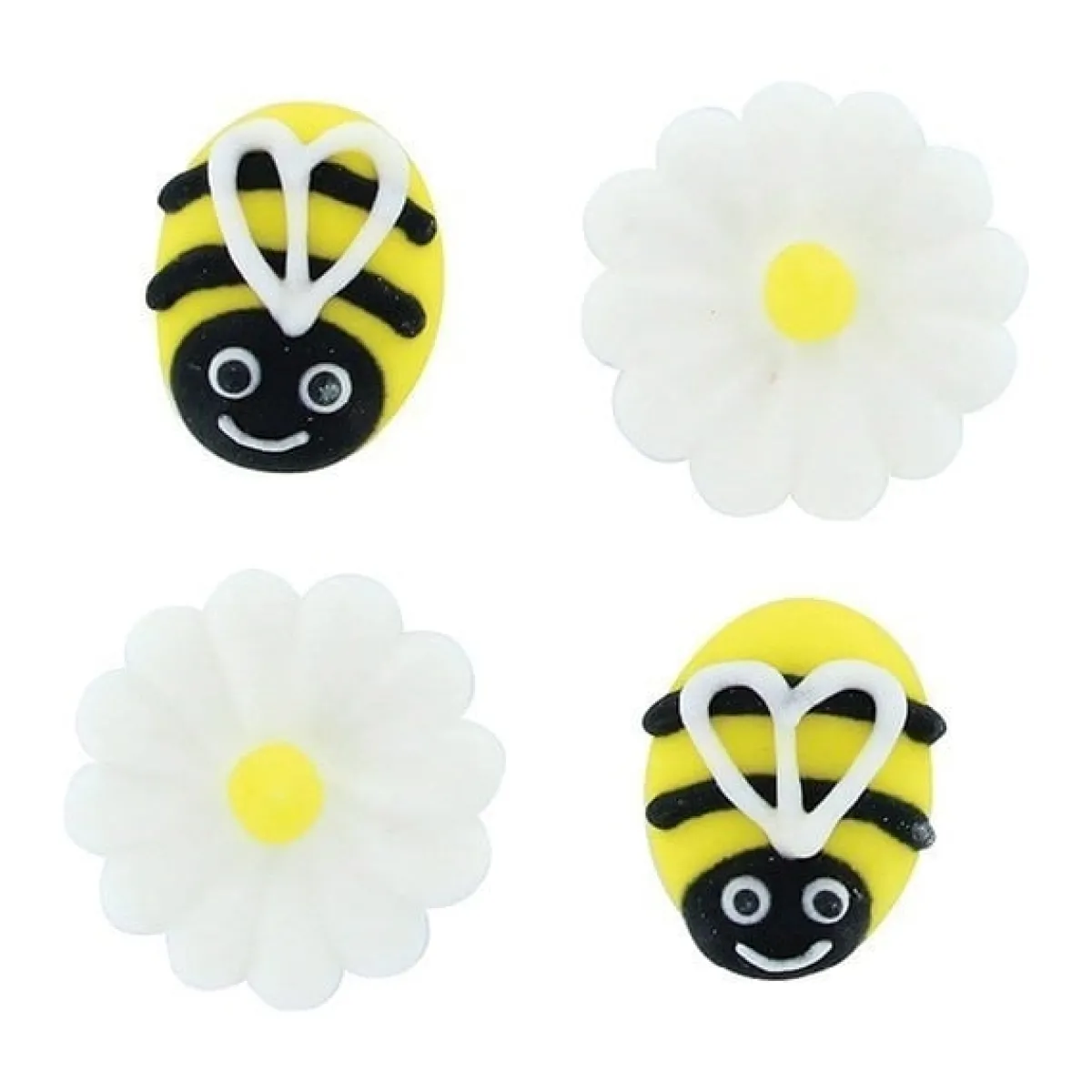 Online Culpitt Suikerdecoratie Bijen & Madeliefjes 25mm 12st.