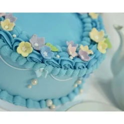 Outlet Culpitt Suikerdecoratie Bloemen en Bladeren Lila 16st.