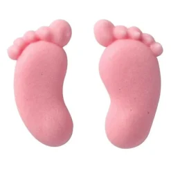 Discount Culpitt Suikerdecoratie Babyvoetjes roze 100st.