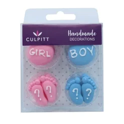 Clearance Culpitt Suikerdecoratie Boy Or Girl 25mm 12st.
