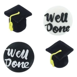 Hot Culpitt Suikerdecoratie Geslaagd 25mm 12st.