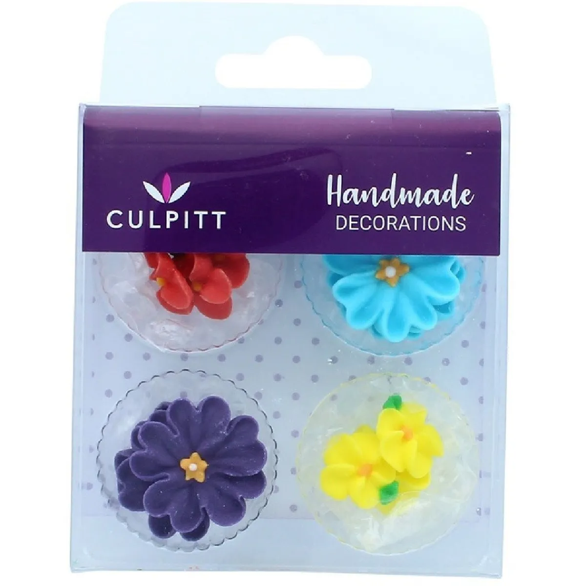 Culpitt Suikerdecoratie Madeliefjes Assortiment Gekleurd 14s