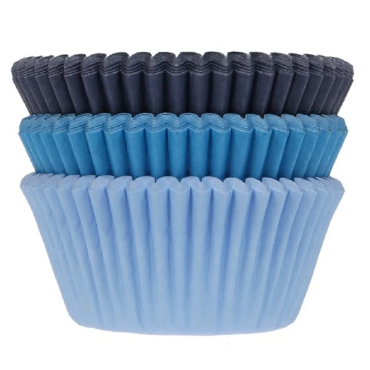 Online House of Marie Cupcake Vormpjes HoM Blauw Assortiment 50x33mm. 75st.