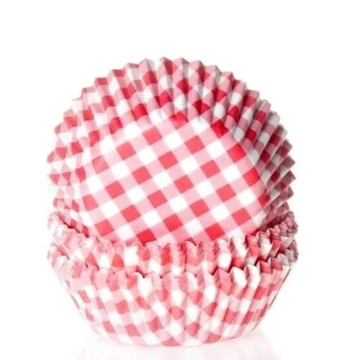 Best House of Marie Cupcake Vormpjes HoM Boerenbont Ruit Rood 50x33mm. 50st.