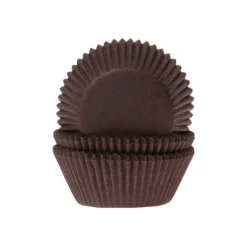 Discount House of Marie Cupcake Vormpjes HoM Bruin 50x33mm. 500st.