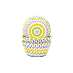 Hot House of Marie Cupcake Vormpjes HoM Chevron Lente 50x33mm. 50st.