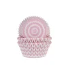 Sale House of Marie Cupcake Vormpjes HoM Chevron Roze 50x33mm. 50st.**