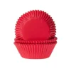 Clearance House of Marie Cupcake Vormpjes HoM Dieprood 50x33mm. 500st.
