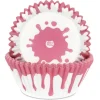 Best House of Marie Cupcake Vormpjes HoM Drip Roze 50x33mm. 50st.