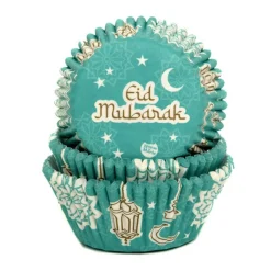 House of Marie Cupcake Vormpjes HoM Eid Mubarak 50x33mm. 50st.