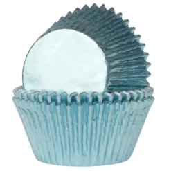 Sale House of Marie Cupcake Vormpjes HoM Folie Baby Blauw 51x38mm. 500st.