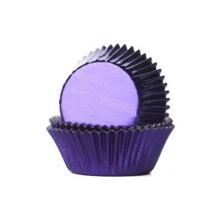 Best House of Marie Cupcake Vormpjes HoM Folie Paars 51x38mm. 24st.