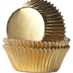Clearance House of Marie Cupcake Vormpjes HoM Folie Goud 51x38mm. 500st.
