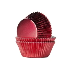 House of Marie Cupcake Vormpjes HoM Folie Rood 51x38mm. 24st.