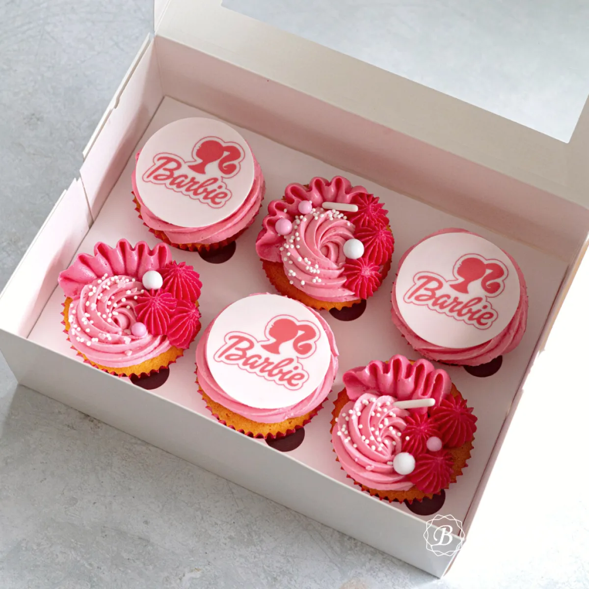 House of Marie Cupcake Vormpjes HoM Fuchsiaroze 50x33mm. 50st.