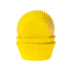 Best House of Marie Cupcake Vormpjes HoM Geel 50x33mm. 50st.