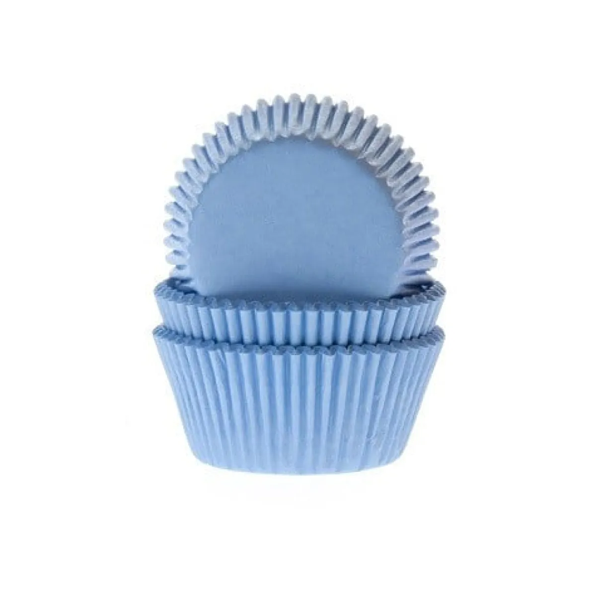 Online House of Marie Cupcake Vormpjes HoM Licht Blauw 50x33mm. 50st.