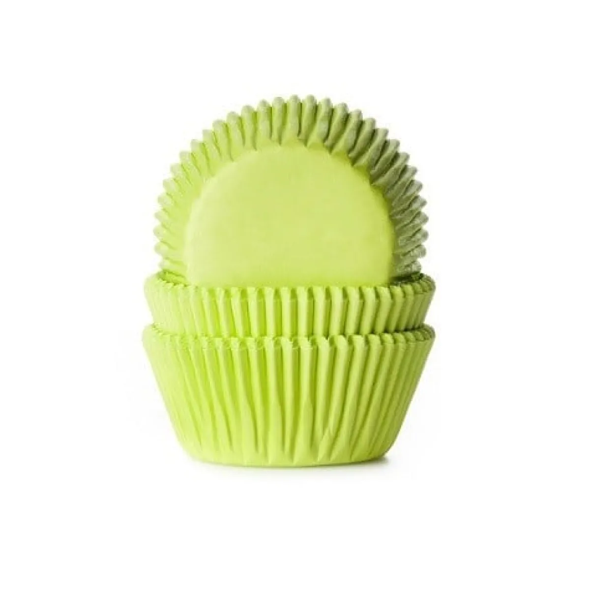 Sale House of Marie Cupcake Vormpjes HoM Lime Groen 50x33mm. 50st.